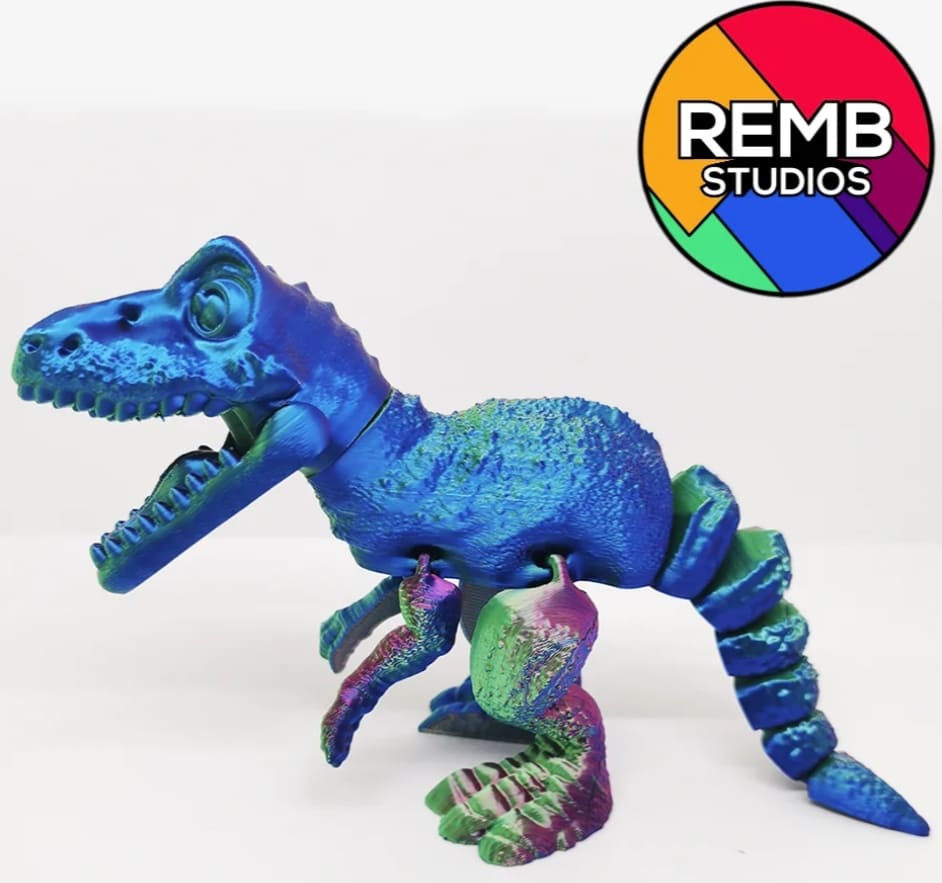 3d printed animals_articulated dinosaur